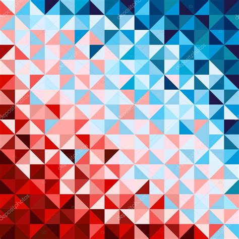 Abstract geometric background, red and blue — Stock Vector © mrs_opossum #34713933