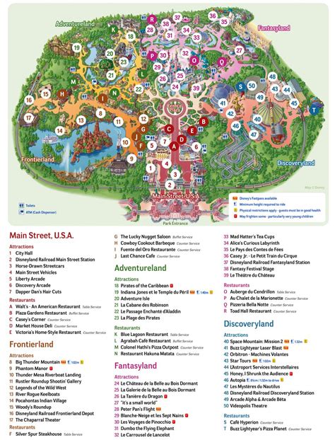 Disneyland Paris map - Map of Disneyland Paris (France)