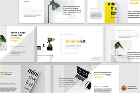 Minimalist Design - PowerPoint Template in 2022 | Powerpoint templates, Website design, Design