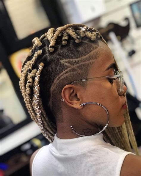 Fade Haircut Cornrow Braids With Fade Female - Entries Variety