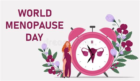 World Menopause Day stock vector. Illustration of calendar - 255782184