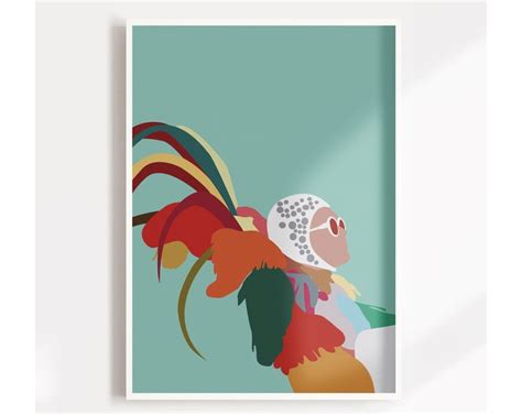 Elton John Poster. Rocketman Minimalist Modern Art Print. - Etsy