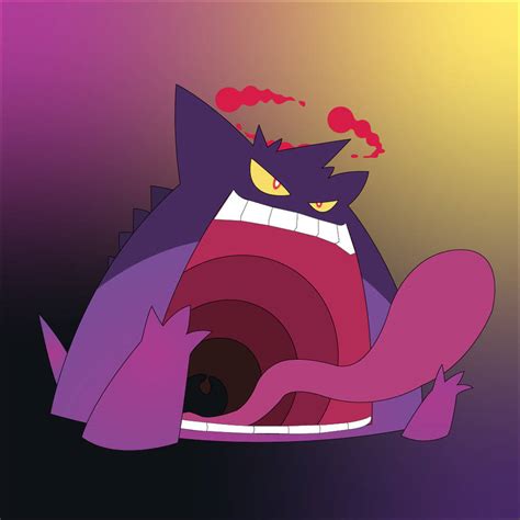 Gigantamax Gengar (#94) #4 by vSmokingArt on DeviantArt