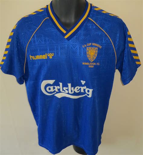 1988 FA Cup Winners wimbledon shirt by Hummel (the proper Wimbledon - none of this MK Dons ...