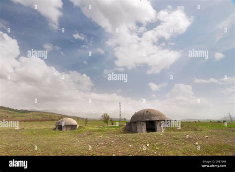 Bunkers in Albania Stock Photo - Alamy