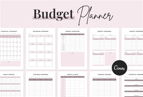 Budget Planner Canva Template – Ladystrategist Shop