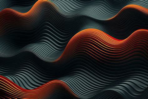 AI generated Abstract 3d wavy background. Vector illustration for your design, AI Generated ...