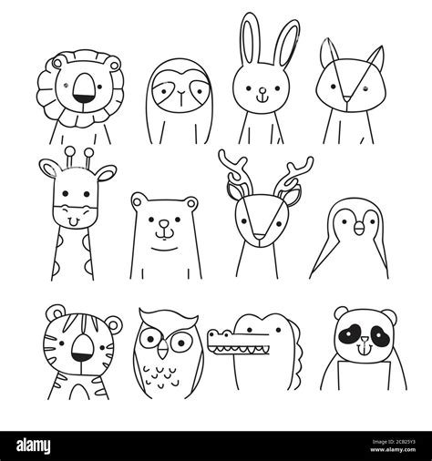 Animals drawing Cut Out Stock Images & Pictures - Alamy