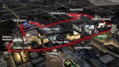 F 1 Las Vegas Circuit Map - Map Costa Rica and Panama