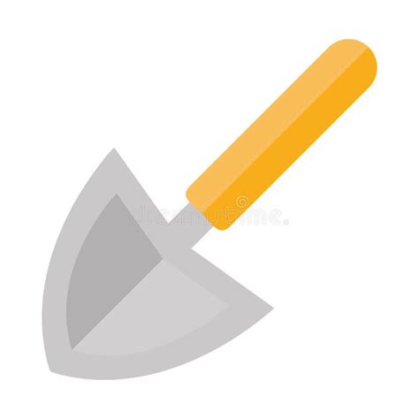 Trowel Agriculture Work Equipment Farm Cartoon Flat Icon Style Stock Vector - Illustration of ...