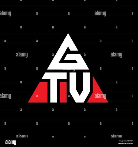 GTV triangle letter logo design with triangle shape. GTV triangle logo design monogram. GTV ...