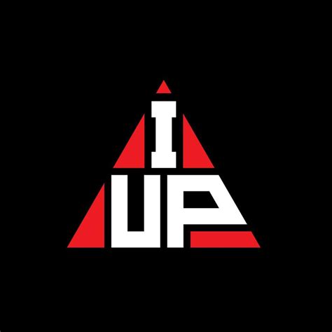 IUP triangle letter logo design with triangle shape. IUP triangle logo design monogram. IUP ...