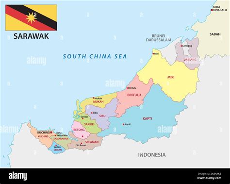 Sarawak state flag Cut Out Stock Images & Pictures - Alamy