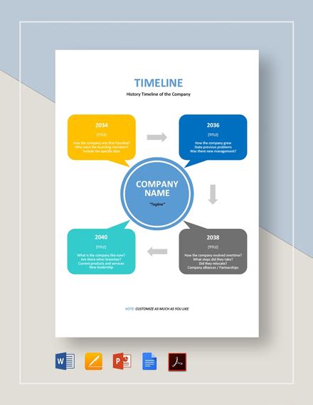 FREE Timeline Chart Templates in Microsoft Word (DOC) | Template.net