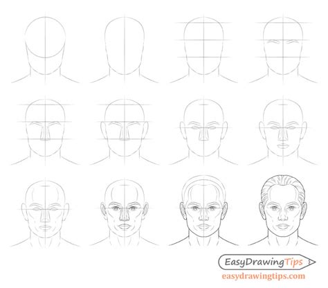 How to Draw a Male Face Step by Step Tutorial - EasyDrawingTips (2023)