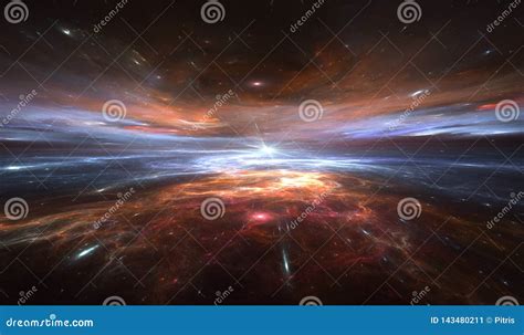 Time Warp, Traveling in Space. Time Dilation Stock Illustration - Illustration of fantasy ...