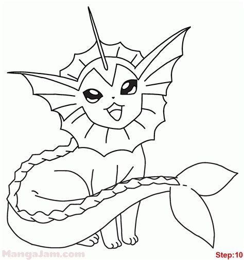 Free Pokemon Vaporeon Coloring Pages, Download Free Pokemon Vaporeon Coloring Pages png images ...