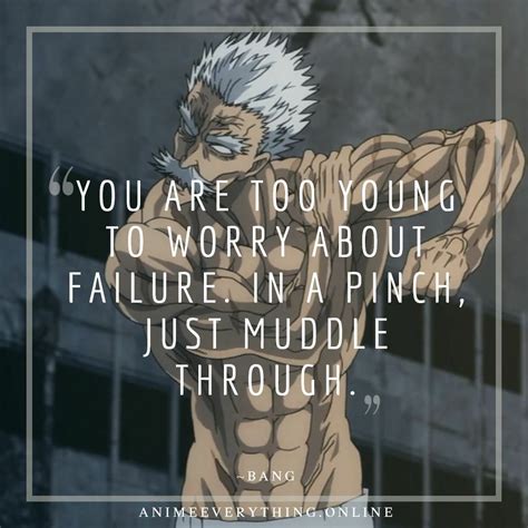 Bang Quotes - Best One Punch Man Quotes | One punch man, One punch man anime, One punch