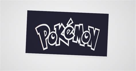 Pokemon logo drawing template by austin simon | Download free STL model | Printables.com