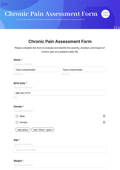 Free Assessment Form Templates to Edit Online