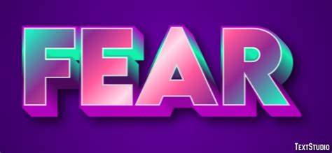 Fear Text Effect and Logo Design Word