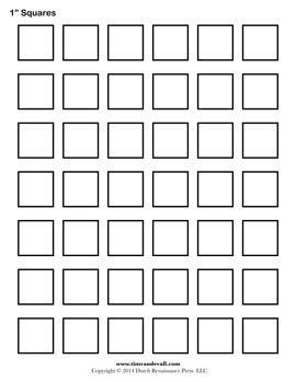 1-Inch-Squares-Template - Tim's Printables