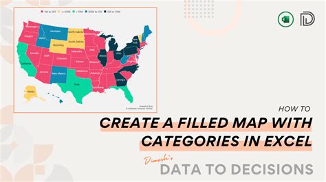 Learn to Create a Filled Map with Categories in Excel - INDZARA