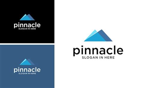 Premium Vector | Pinnacle logo summit top mountain vector template