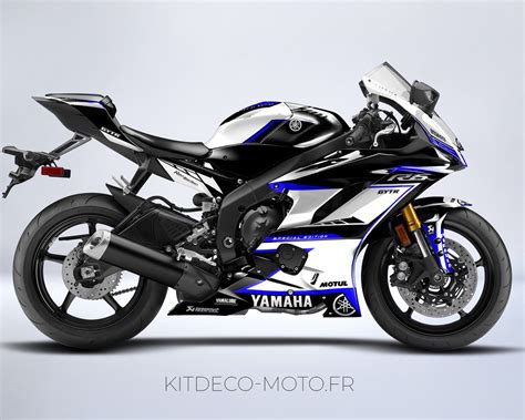 Kit déco Yamaha R6 - Racing Rouge | Kitdeco-moto.fr