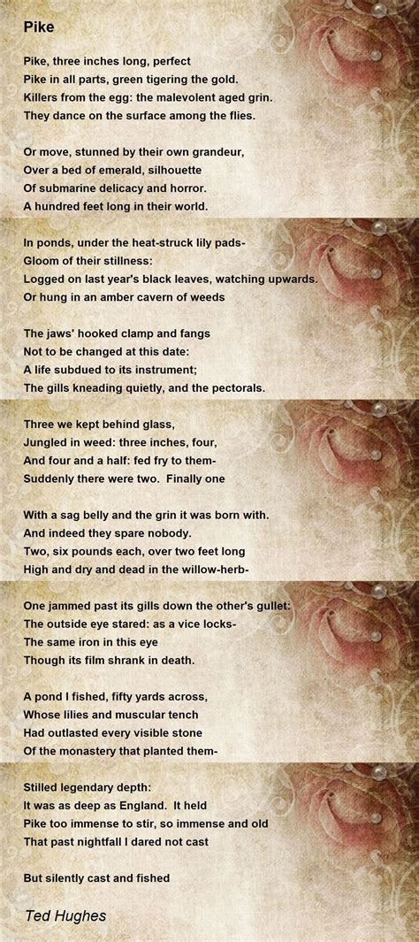 Pike - Pike Poem by Ted Hughes