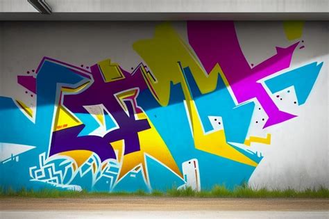 Premium AI Image | Graffiti Art Wall Painting Freedom to Feel Free Abstract Wallpaper Background ...