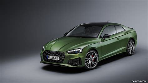 Audi A5 Coupe | 2020MY (Color: District Green) | Front Three-Quarter