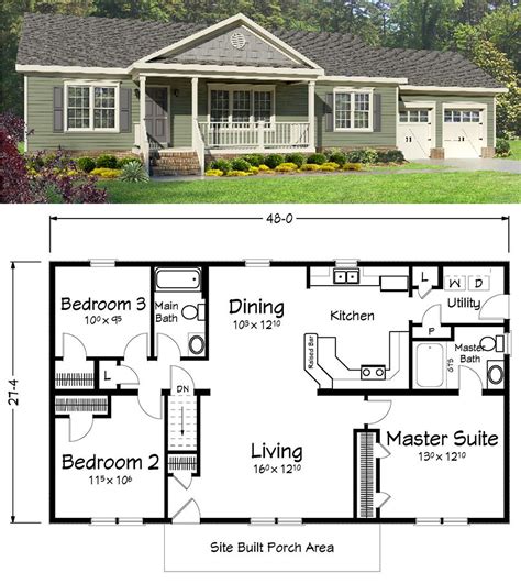 Farm Style House Plans - Apartment Layout