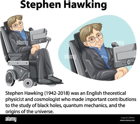 Informative biography of Stephen Hawking illustration Stock Vector Image & Art - Alamy