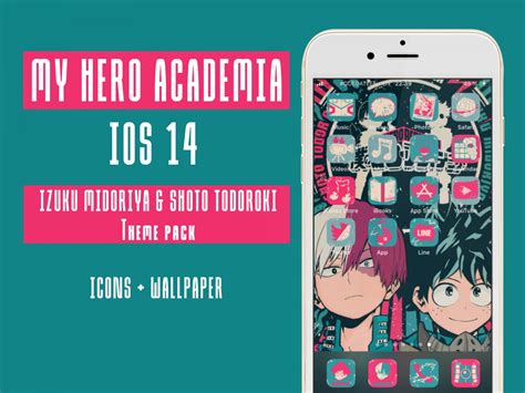 IOS14 Anime App Icons - My Hero Academia Aesthetic Iphone Home Screen - IOS 14 App Covers