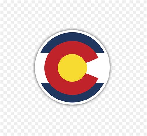 Colorado Flag Circle Bumper Sticker - Colorado Flag PNG - FlyClipart