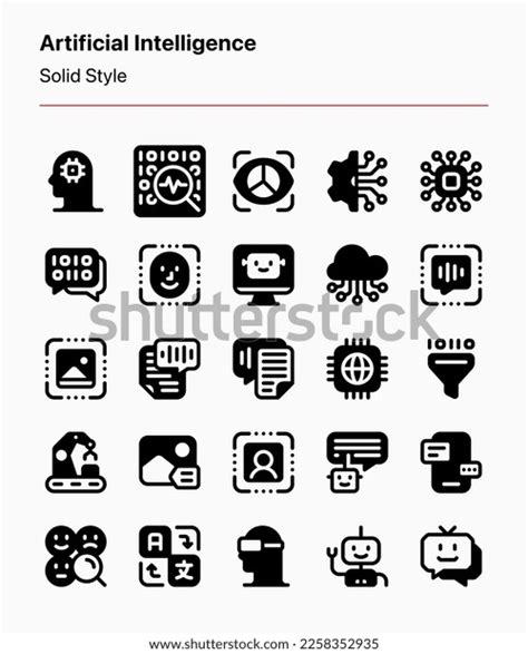 Customizable Artificial Intelligence Icons Apps Websites Stock Vector (Royalty Free) 2258352935 ...