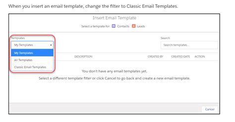 HTML Email Template from Lead Email Activity Tab in Lightning - Salesforce Stack Exchange