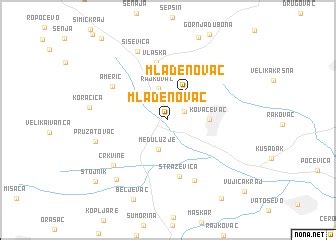 Mladenovac (Serbia and Montenegro) map - nona.net