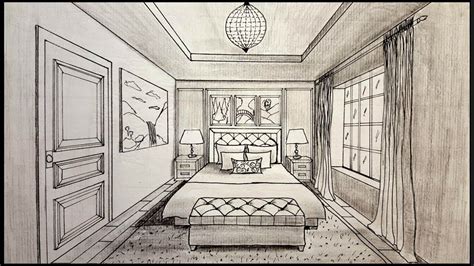 Drawing A Bedroom In One Point Perspective – Warehouse of Ideas