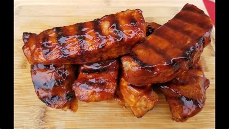 bbq boneless pork ribs grill