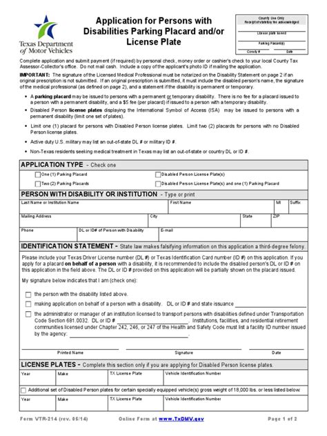 Printable Dmv Handicap Form - Printable Forms Free Online