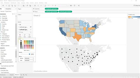 Tableau Dual Axis Map