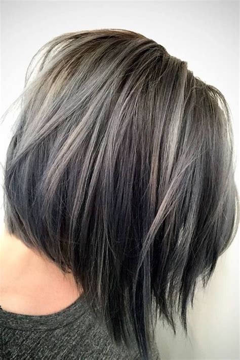 Pin on Gray hair highlights | Brunette hair with highlights, Hair highlights, Transition to gray ...