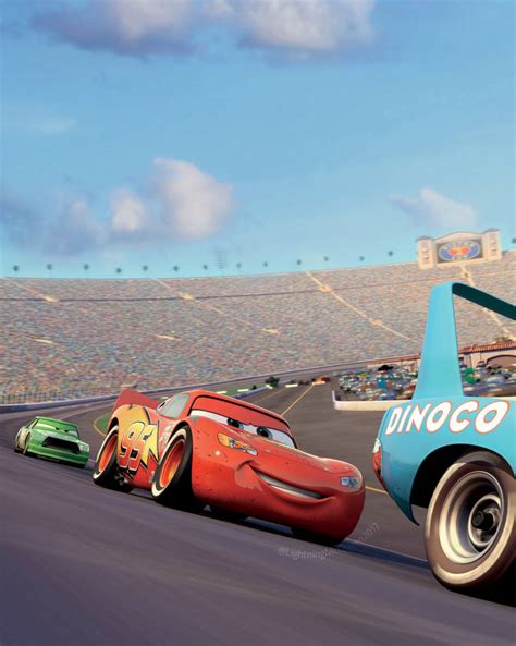 Cars: Lightning McQueen Chick Hicks The King by LightningMcQueen2017 on DeviantArt