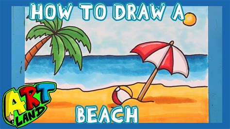 Easy Drawings Of The Beach