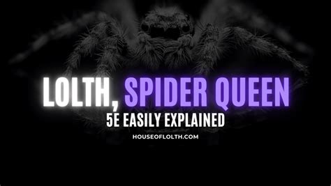 Lolth Spider Queen 5e Easily Explained - House Of Lolth