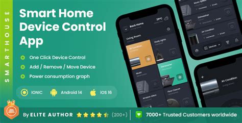 Smart Home App UI KIt| Iot App UI Kit| Home control - code.market