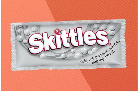 Skittles Skips the Rainbow to Celebrate Pride