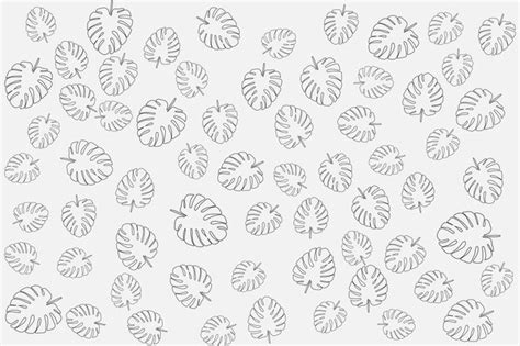 Premium Vector | Seamless leaf outline texture